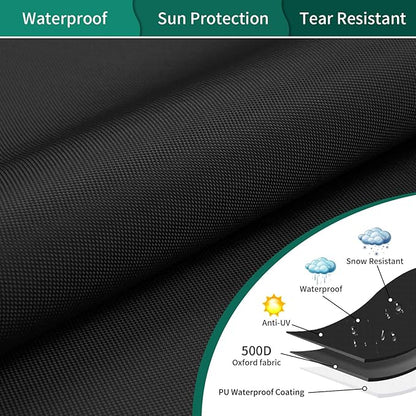 AKEfit Outdoor Swivel Lounge Chair Cover 2 Pack,Heavy Duty Waterproof Patio Chair Covers for All-Weather Protection Outdoor Lawn Furniture, Black-30W X 34D X 38.5H inches