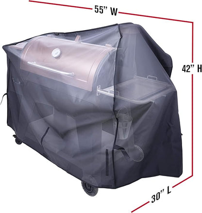 Char-Broil 2346444P04 55-inch Large Smoker Cover, Black
