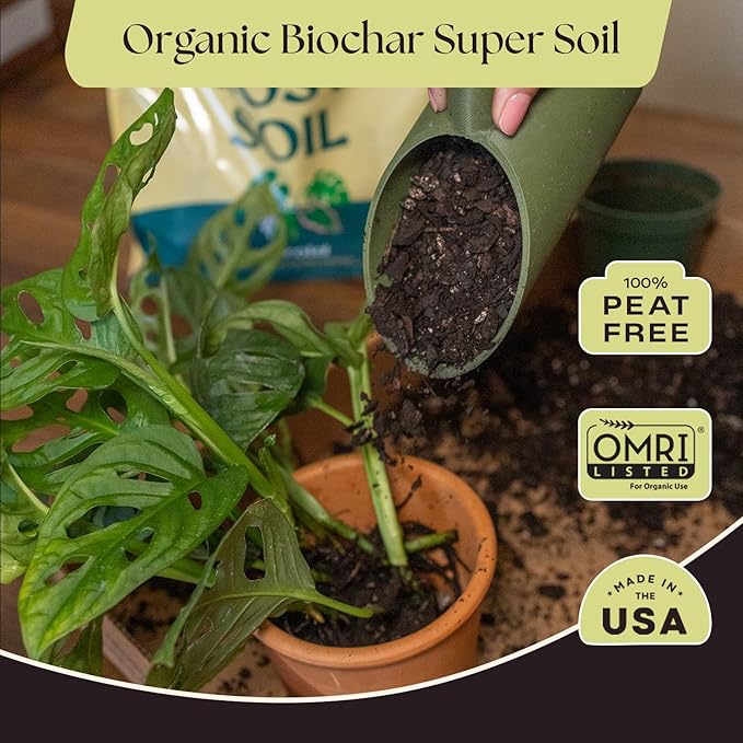 Rosy Soil Aroid Soil Mix - Chunky Biochar Potting Mix for Monstera, Philodendron, Anthurium & Tropical Plants - Peat-Free, Microbially Active, Superior Aeration & Drainage for Aroid Plants - 4 Quarts