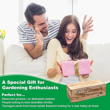 Bonsai Tree Starter Kit, Indoor Bonsai Tree Kit Meeting Planting and Caring Needs Curated Design for A Complete Gardening Experience for Enthusiasts-no Seeds Included