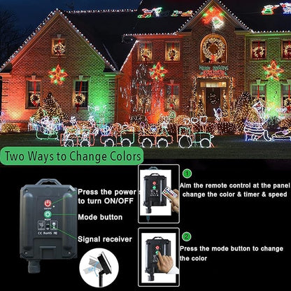 18 Colors 33FT Solar Rope Lights Outdoor Waterproof LED, Color Changing 100 LED Rope Lights Blue Green Pink Fairy String Tube Lights Remote Timer for Trampoline Garden Fence Tree Party Christmas Decor