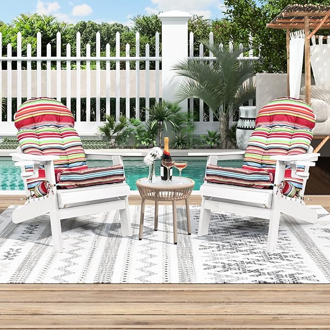 Adirondack Chair Cushion, Rocking Chair Cushions High Back, Thickened Patio Chair pad for Indoor and Outdoor, 44''L x 19''W x 4''H