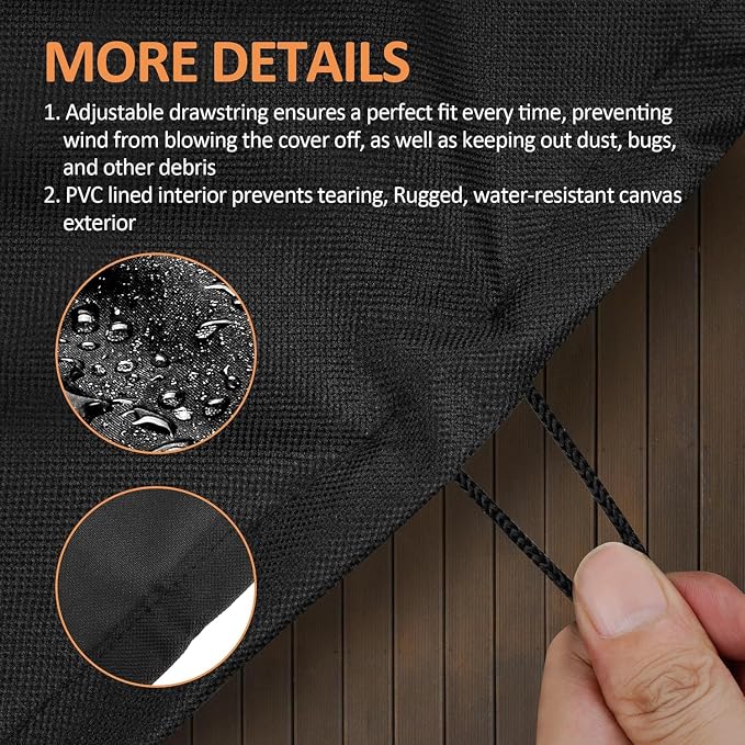 Tabletop Grill Cover for Charbroil Bistro Pro Tabletop Grill, for Charbroil 25302149 25302150 25302162, Replacement for CB1250058P4, 600D Premium Waterproof Windproof Dustproof Cover