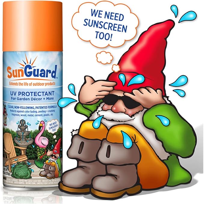 SUNGUARD UV Protectant Spray for Outdoor Decor, Furniture & More (6-Pack) Prevents Fading Peeling and Cracking