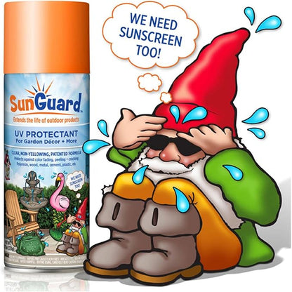SUNGUARD UV Protectant Spray for Outdoor Decor, Furniture & More (6-Pack) Prevents Fading Peeling and Cracking