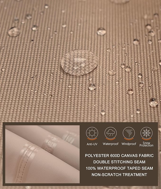 ULTCOVER 600D Outdoor Waterproof Griddle Cover for Blackstone Halo LoCo Cookers Nexgrill Weber 28 inch Single Side Shelf Flap Top Grill with Hood
