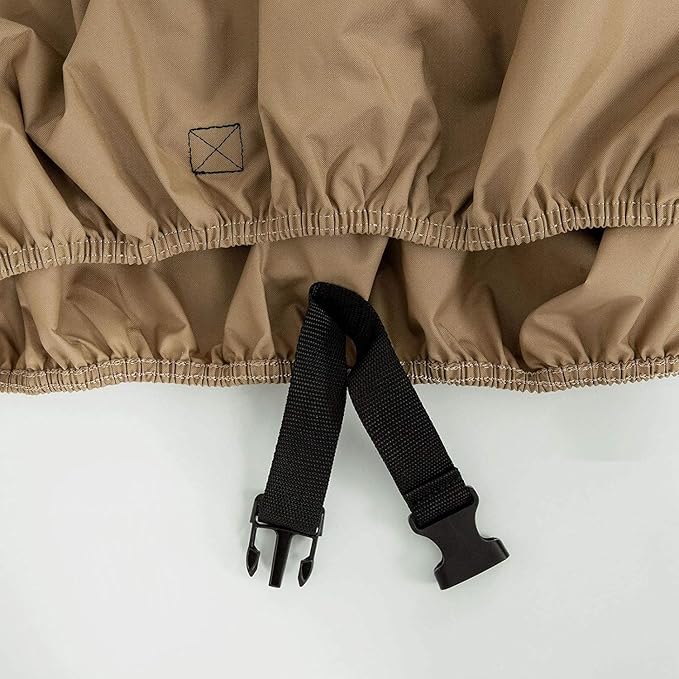 Tempera Outdoor Dining Set Cover for Outside Table and Chair, Rectangle Patio Table Covers for Outdoor Furnitures, Anti-Fading, Windproof, 90'' L x 60''W x 27.8''H, Taupe