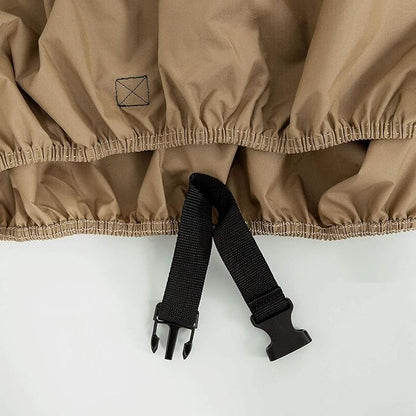 Tempera Outdoor Dining Set Cover for Outside Table and Chairs, Rectangle Patio Table Covers for Outdoor Furniture, Anti-Fading, Windproof,62''L x 42''W x 27.8''H,Taupe