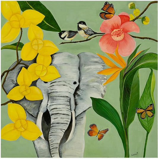 Trademark Fine Art Outdoor Canvas Art - Isabelle Ri 'Gentle Giant' Wall Art for Outdoor Spaces, Patios, or Gardens