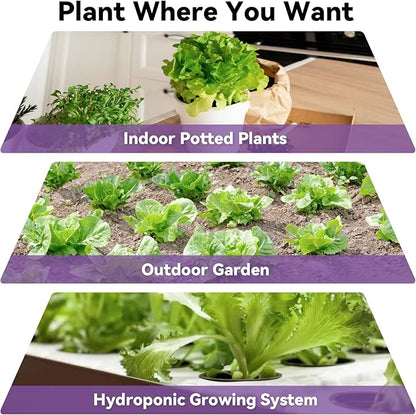 LYKOCLEAN Red Romaine Lettuce Seed Pods for AeroGarden, Ahopegarden, iDOO Hydroponics Growing System Indoor Herb Garden, 400+ Seeds(7-Pods)