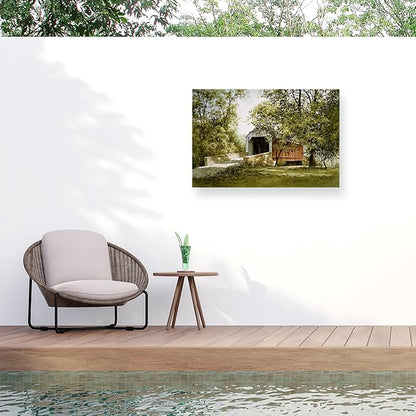 Outdoor Canvas Art - Ray Hendershot 'SUMMER PORTAL' Wall Art for Outdoor Spaces, Patios, or Gardens by Trademark Fine Art