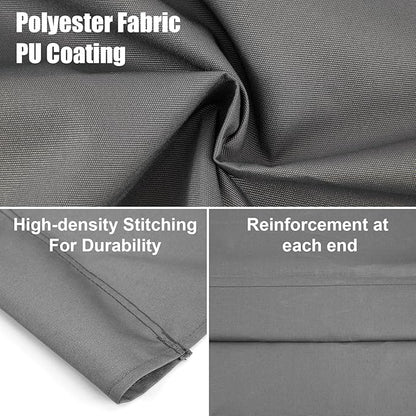 Outdoor Porch Swing Seat Cover Replacement,600D Thickened Oxford Waterproof Swing Replacement Cushion Fabric Covers for 3-Seater Patio Garden Yard Chair Bench (Gray, 58.2 x 19.7 x 19.7 Inch)