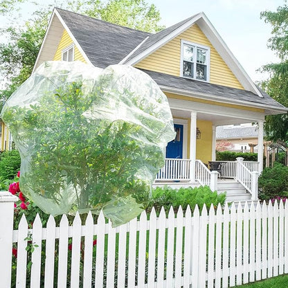 2Pcs Large Bird Barrier Netting Mesh, 7.9 * 6 FT Garden Netting with Zipper and Drawcord, Fruit Tree Covers to Protect Fruit from for Fruit Trees