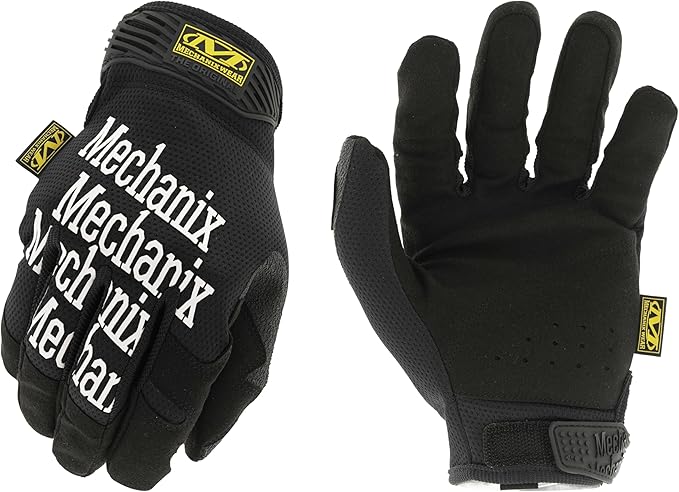 Mechanix Wear Original Work Gloves - Multi-Purpose Outdoor Work Gloves - Secure Fit - Durable & Machine Washable - Breathable & Comfortable - XX-Small - Black