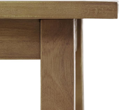 Christopher Knight Home Selma Acacia Wood Outdoor Side Table, Decorative Rectangular Small Accent Table, Weather Resistant Patio End Table for Balcony Beach Pool Side, Slatted Design, Natural Stained