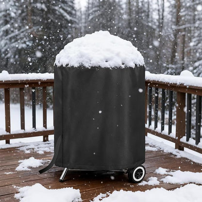 LBTING Grill Cover, 26-inch Heavy Duty 300D Oxford Waterproof Windproof UV Resistant BBQ Gas Grill Cover for Outdoor Barbecue Fit Most Brands Weber, Brinkmann, Char Broil, Holland