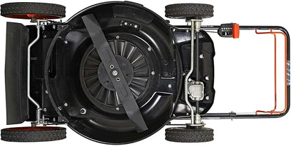 YARDMAX 22 in. 201cc Select PACE 6 Speed CVT High Wheel FWD 3-in-1 Gas Walk Behind Self Propelled Lawn Mower, Black (YG2860)