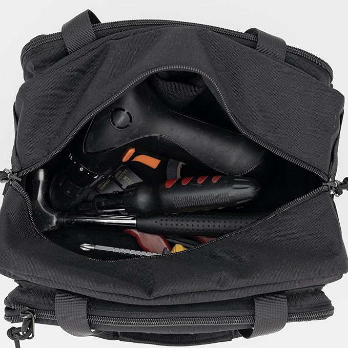 Coreflex 12-Inch Heavy Duty Tool Bag, Tactical, Gear, Range, EDC,Tool Bag for cars, Multi-Purpose Work Bag for Mechanics,Electrician,Carpenters,Builders,Plumbers 12" X 7" X 7" (Black)