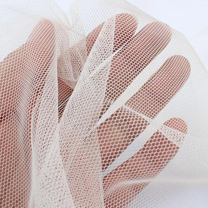 White DIY Mosquito Net Fabric | 10x10 FT Netting 2 Pack | Insect Cover for Garden, Patio, Outdoor & Windows | Multiple Sizes in Black, White & Green | Raised Bed Screen Mesh Barrier