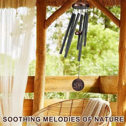Wind Chimes for Outside, Vintage Deer Deep Tone Wind Chime Outdoor Clearance, Patio Porch Balcony Decoration, Garden Hanging Decor for Women Mom Grandma (32" Deer)