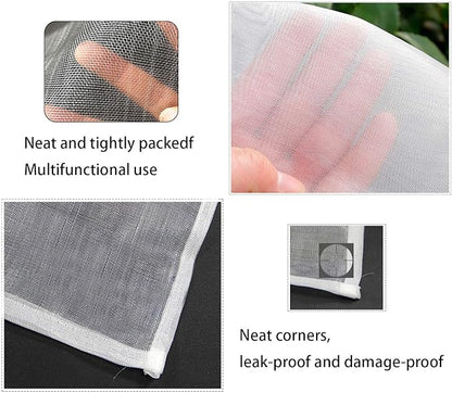 3 Pack Plant Barrier Net Mesh with Drawstring, 1.8 Ftx2.5 Ft Tomato Protective Cover Garden Plant Barrier Bag for Vegetables Fruits Flower from Insect Bird Eating