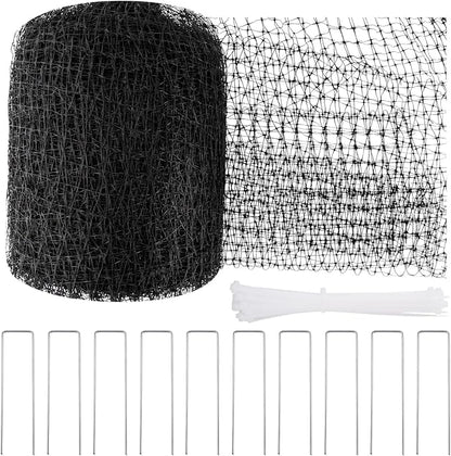 NONMON Bird Netting 5 x 100 FT Heavy Duty Garden Netting Deer Fence Netting Pest Barrier for Protect Fruit Trees, Plants and Vegetables Against Birds, Deer, Squirrels, Black