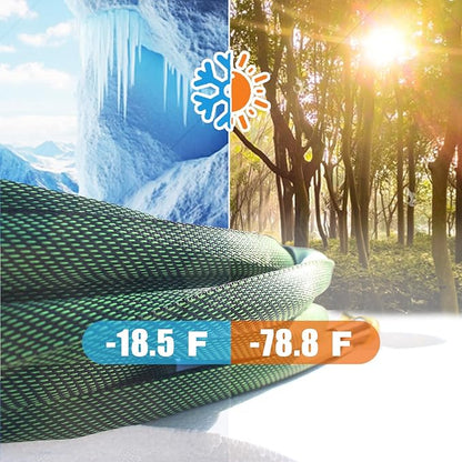 Relxitl Garden Hose 75 FT, Heavy Duty Water Hose with Aluminum Fittings, Puncture Proof All-weather, Ultra-Lightweight and Flexible, Watering and Cleaning for Outdoor