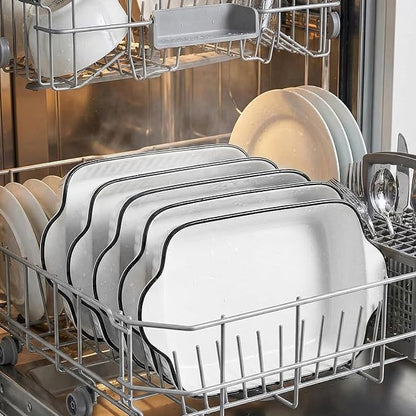 IJRPLM Small Baking Dishes Set of 4, 34 Oz Ceramic Baking Dish, Rectangular Ceramic Casserole Dishes with Handle, White Porcelain Bakeware for Cakes,Desserts, Oven Safe & Microwave Safe, 8.1x5.7x2''