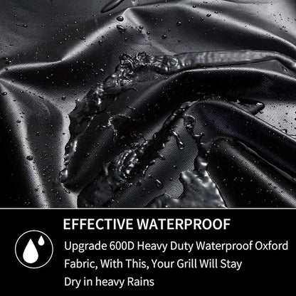 BBQ Grill Cover for Weber Charcoal Kettle: Heavy Duty Waterproof 22 Inch Weather Resistant Barbeque Grill Covers