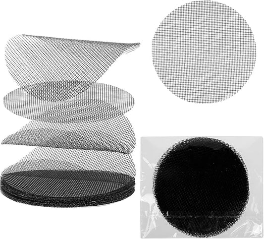 20 Pcs Flower Pot Hole Mesh Pad, 4 Inch Round Bonsai Pots Bottom Grid Mat Keep Soil from Flowing Away Plant Pot Drainage Mesh Hole Screens for Garden Outdoor Potted Plants