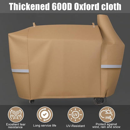 Grill Cover for Pit Boss Austin XL - 600D Heavy Duty Wood Pellet Smoker Cover for Pit boss 1000 Series, Austin XL 1000,Rancher XL 1000,1100 Pro,1150,and Z Grill 1000 Series Wood Pellet Grills