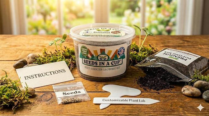 Tree Grow Kit | Easy to use | Educational | Memorial Gift | Plant It for The Planet | Grow Your Own Tree |Wide Selection to Choose from (Hibiscus)