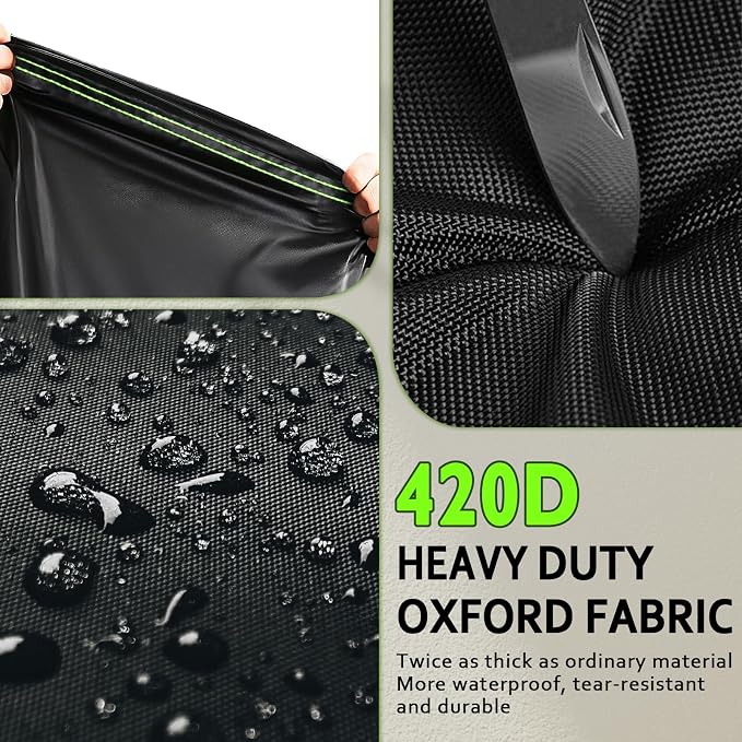 ROCKTAKIN Heavy Duty 72 Inch Grill Cover for Weber Genesis 4 Burner & Summit 6 Burner, Waterproof UV & Fade Resistant Windproof Outdoor BBQ Cover with Air Vents for Weber Char-Broil Nexgrill and More