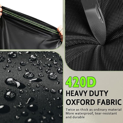 ROCKTAKIN Heavy Duty Grill Cover, BBQ Gas Grill Cover for Outdoor, Waterproof UV & Fade Resistant Windproof Barbecue Cover with Air Vents for Weber Charbroil Nexgrill and More (48" L x 27" W x 42" H)