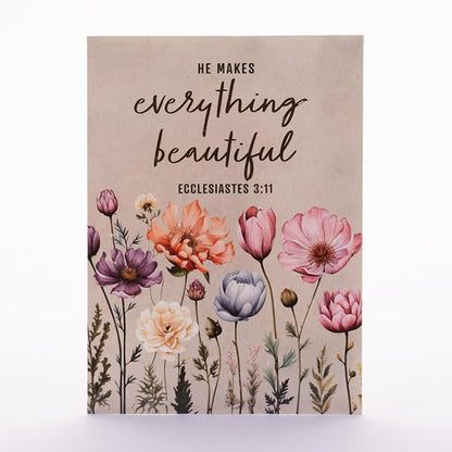 He Makes Everything Beautiful - Pollinator Wildflower Mix Seed Packets - 25 Seed Packs - Perfect Eco-Friendly Gift for Gardeners & Friends - Non GMO Seeds