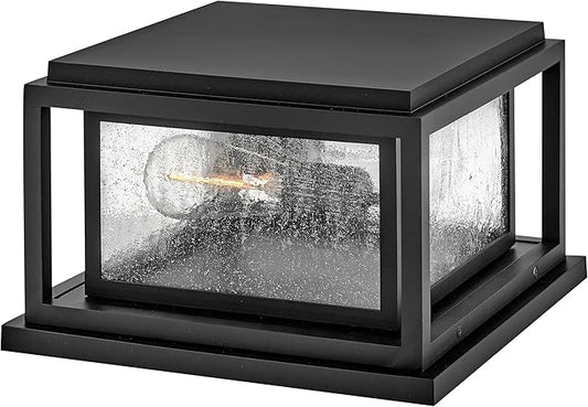 Hinkley Republic Small Pier Mount Lantern 12V, Low Voltage Black
