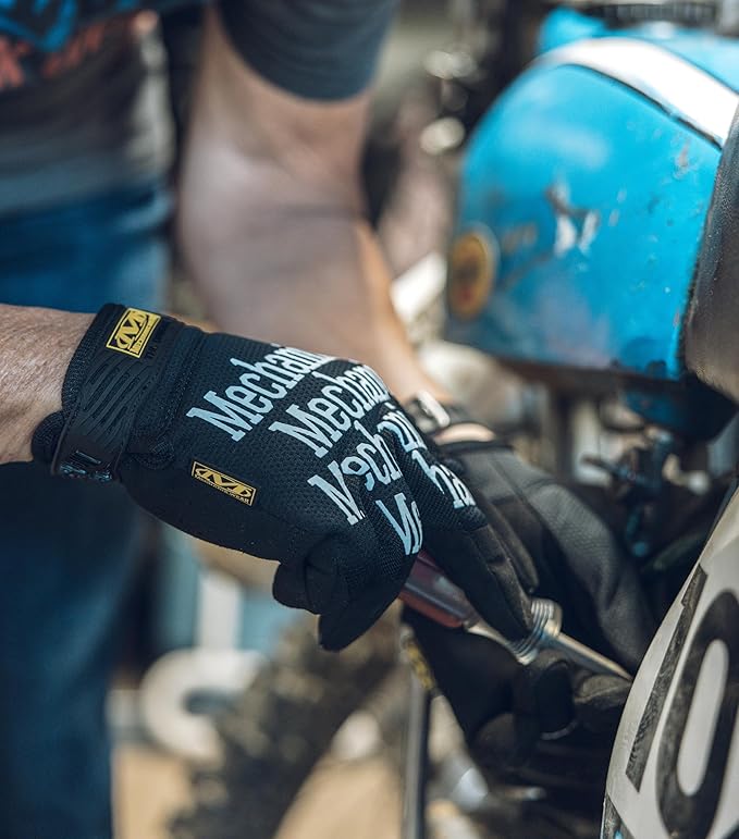 Mechanix Wear Original Work Gloves - Multi-Purpose Outdoor Work Gloves - Secure Fit - Durable & Machine Washable - Breathable & Comfortable - XX-Small - Black