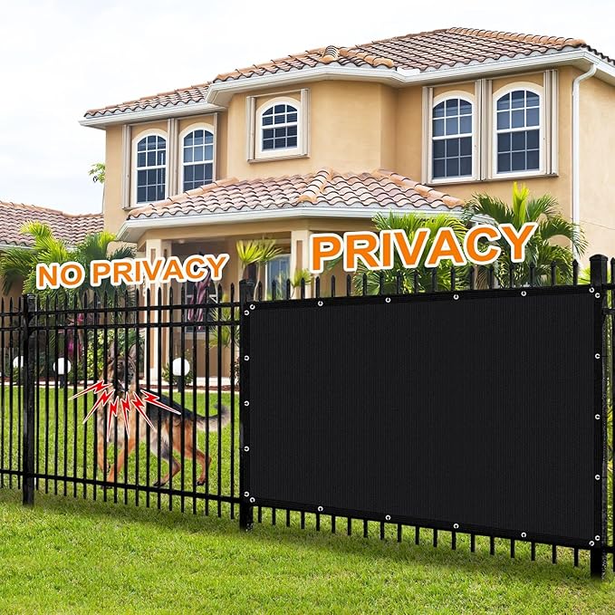 Artpuch 90% Sun Shade Cloth, 5 x 16 FT Pergola Shade Cover Canopy with Grommets, Sun Screen Fabric Tarp for Patio, Outdoor, Garden, Backyard, Black