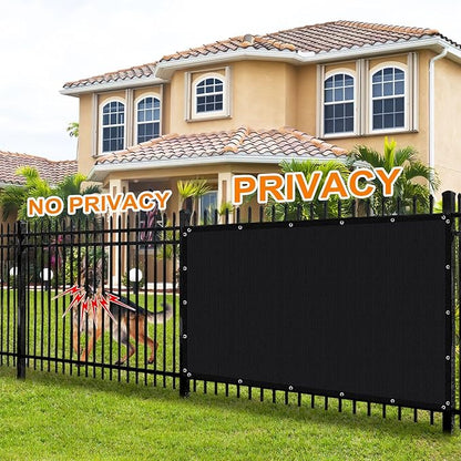 Artpuch 90% Sun Shade Cloth, 10 x 20 FT Pergola Shade Cover Canopy with Grommets, Sun Screen Fabric Tarp for Patio, Outdoor, Garden, Backyard, Black