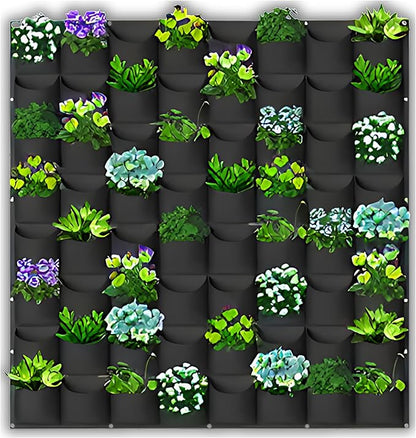 SunVara Vertical Wall Planter 64 Pockets Living Wall Garden