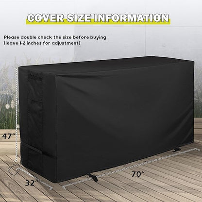 Bar Height Patio Set Cover, Outdoor Bistro Set Cover for High Top Bar Table and Chairs/Outdoor High Stool Bistro Set, Furniture Set Cover for High Top Patio Set of 3 Pieces