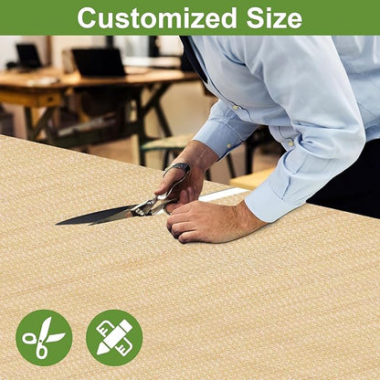 Shade&Beyond 8' W × 23' L Pergola Shade Cover Wheat Pergola Cover Canopy Replacement Shade Cloth for Garden, Patio, Deck, Porch with Grommets and Rods(Make Custom Size)