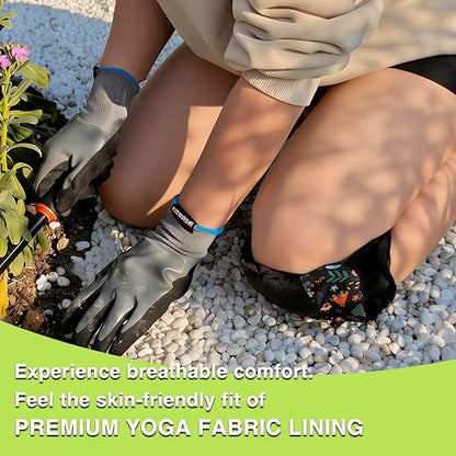 Garden Knee Pads for Women, Lightweight Waterproof KneePads for Gardening, Anti Slip Leather Foam Padding Kneeling Pads for Flooring and Carpet Cleaning, House work, Gardening Maintain, Knee Protector, Butterfly