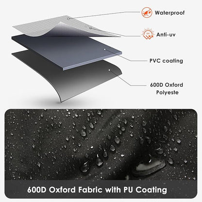 Grill Cover for Monument 4 Burner Grills, for Monument Mesa 400, 25392, 24633, 35633, 24367, 41847NG, 54 Inch Heavy Duty & Waterproof, Outdoor Barbecue Cover