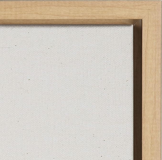 Kate and Laurel Sylvie Eucalyptus Framed Linen Textured Canvas Wall Art Set by Maja Mitrovic of Makes My Day Happy, 18x24 Natural, Sophisticated Botanical Art for Wall