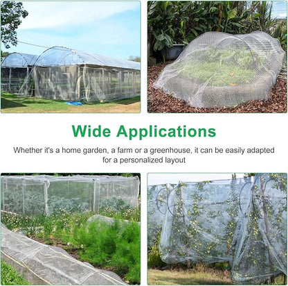 10 X 33FT Garden Mesh Insect Netting Pest Barrier, Garden Bug Netting Plant Mesh for Raised Beds Blueberry Bushes, Figs, Plants, Vegetables Protection