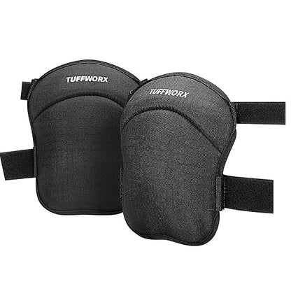 Professional Knee Pads with Adjustable Straps, Kneepad Heavy Duty Foam Padding, Black