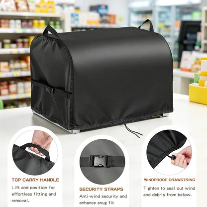 Hot Dog Roller Cover for VEVOR Hot Dog 5-7 Roller, 23inch Hot Dog Machine Cover for Seeutek Hotdog 5-7 Roller Grill, Hotdog Cooker, Hotdog Warmer,Maker,Toaster-23 L x 14" W x 15" H