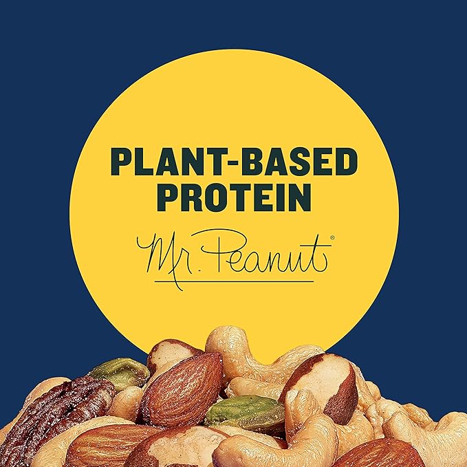 PLANTERS Deluxe Mixed Nuts, Cashews, Almonds, Brazil Nuts Mix, Pistachios, Pecans, Lightly Salted, Snacks for Adults and Kids, Party Snack, 15.25oz (Pack of 2)