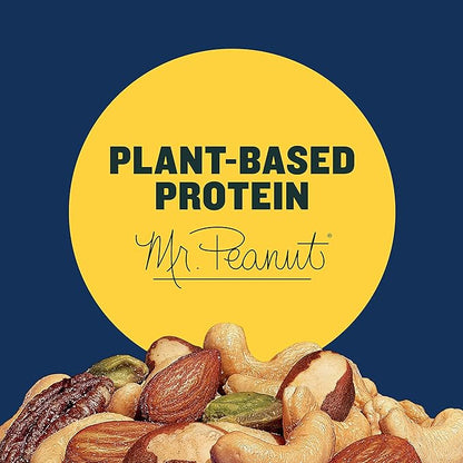 PLANTERS Deluxe Mixed Nuts, Cashews, Almonds, Brazil Nuts Mix, Pistachios, Pecans, Lightly Salted, Snacks for Adults and Kids, Party Snack, 15.25oz (Pack of 2)